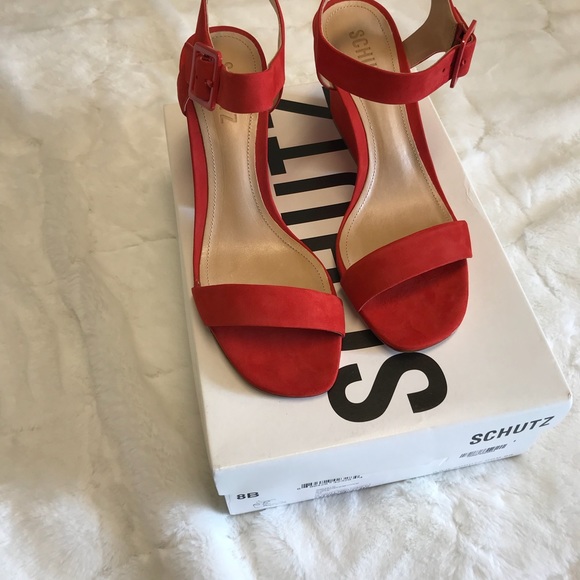 SCHUTZ Gaborelis two-piece sandal *Fire Red* - Picture 3 of 4